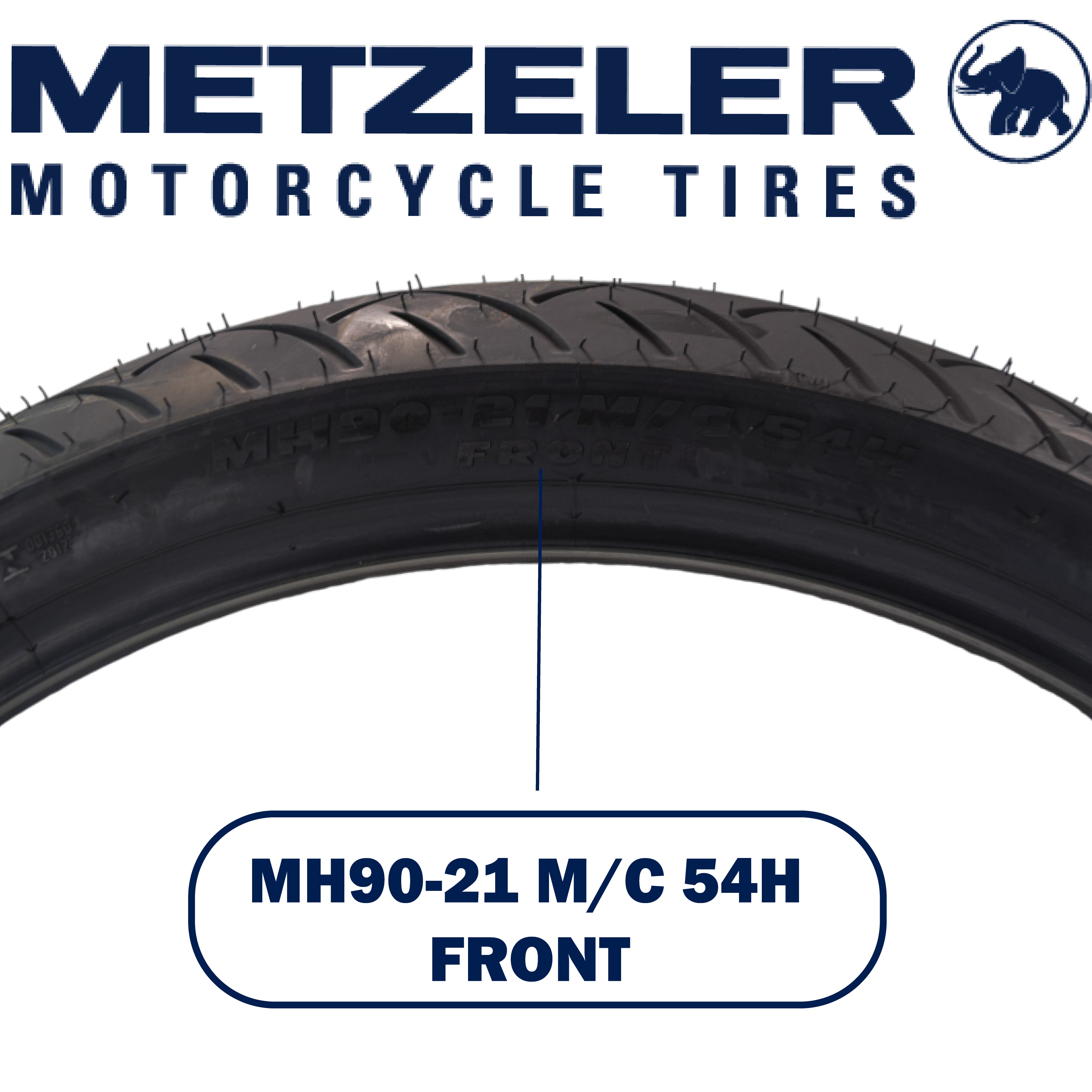 Metzeler ME 888 Marathon Ultra Front MH9021 54H Motorcycle Tire with Keychain