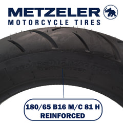 Metzeler ME 888 Marathon Ultra 130/70B18 & 180/65B16 MC Tire Set with Keychain