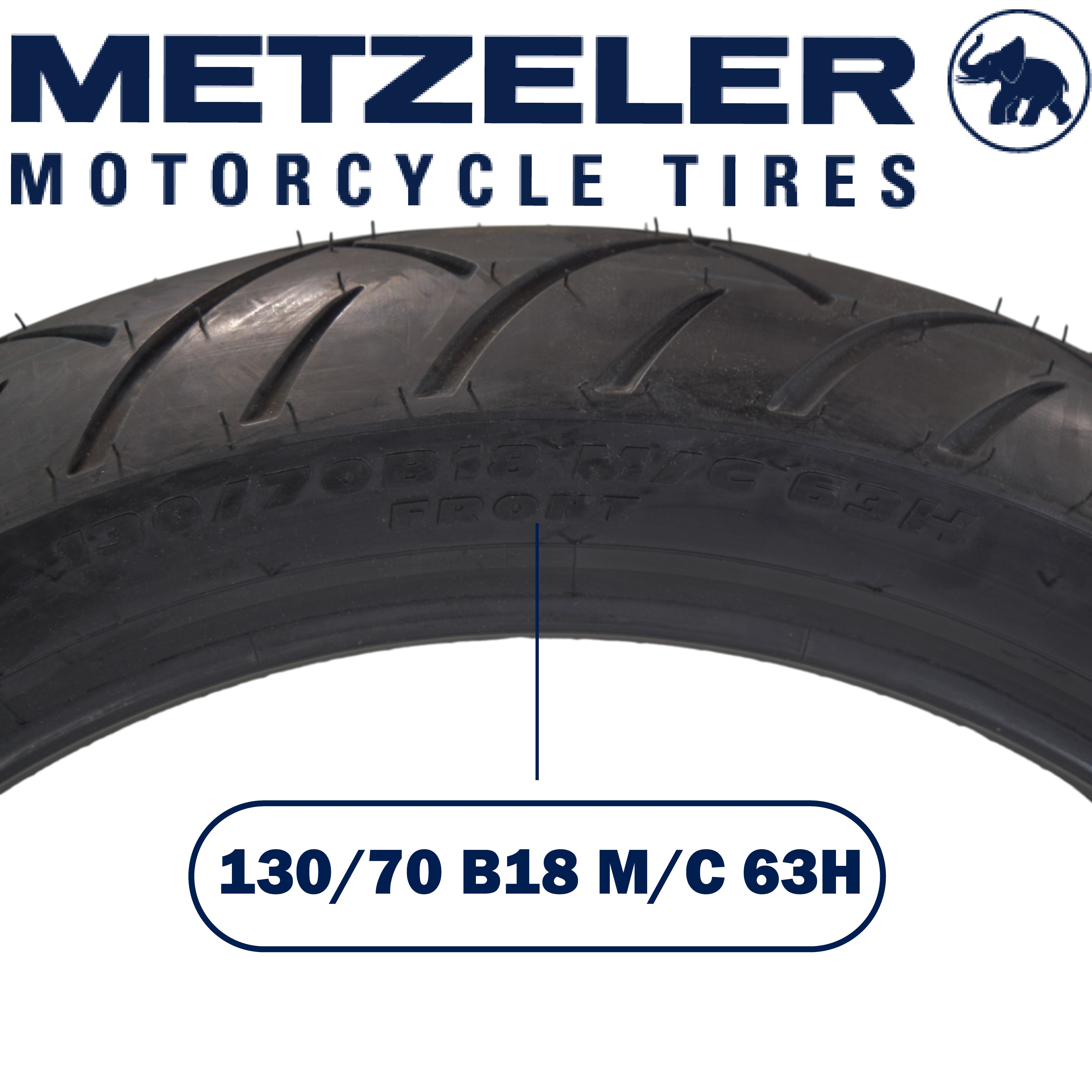 Metzeler ME 888 Marathon Ultra 130/70B18 & 180/65B16 MC Tire Set with Keychain