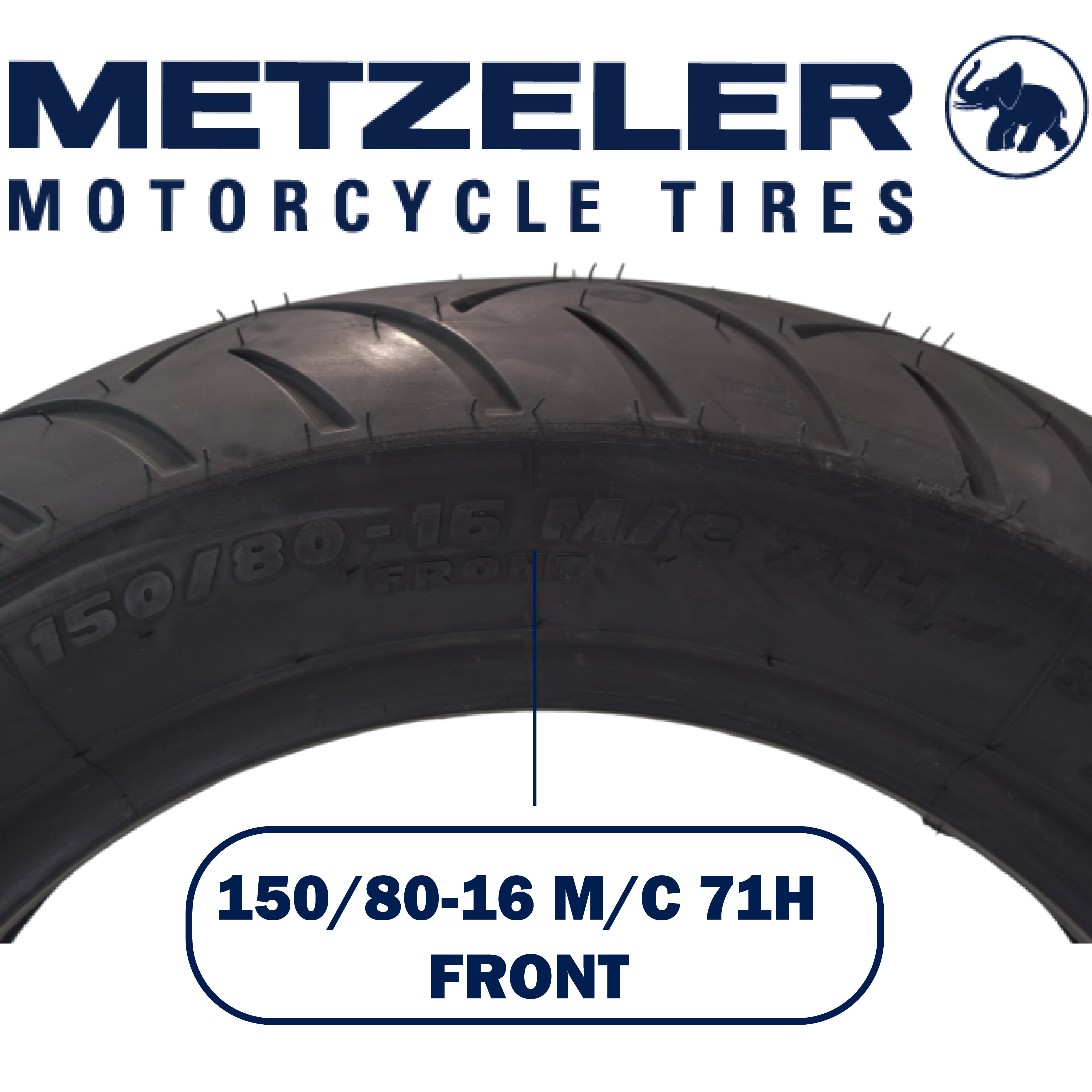 Metzeler ME 888 Marathon Ultra Front 150/80-16 71H Motorcycle Tire with Keychain