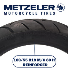 Metzeler ME 888 Marathon Ultra 130/60-21 & 180/55B18 MC Tire Set with Keychain