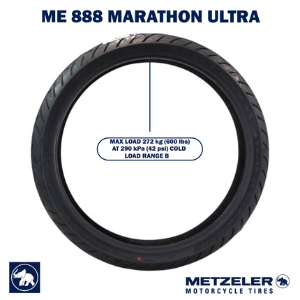 Metzeler ME 888 Marathon Ultra Front 130/60-21 63H Motorcycle Tire with Keychain