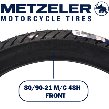 Metzeler ME 888 Marathon Ultra Front 80/90-21 48H Motorcycle Tire with Keychain
