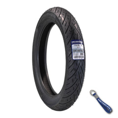 Metzeler Cruisetec 110/90-19 62H TL V-Twin Motorcycle Front Tire with Keychain