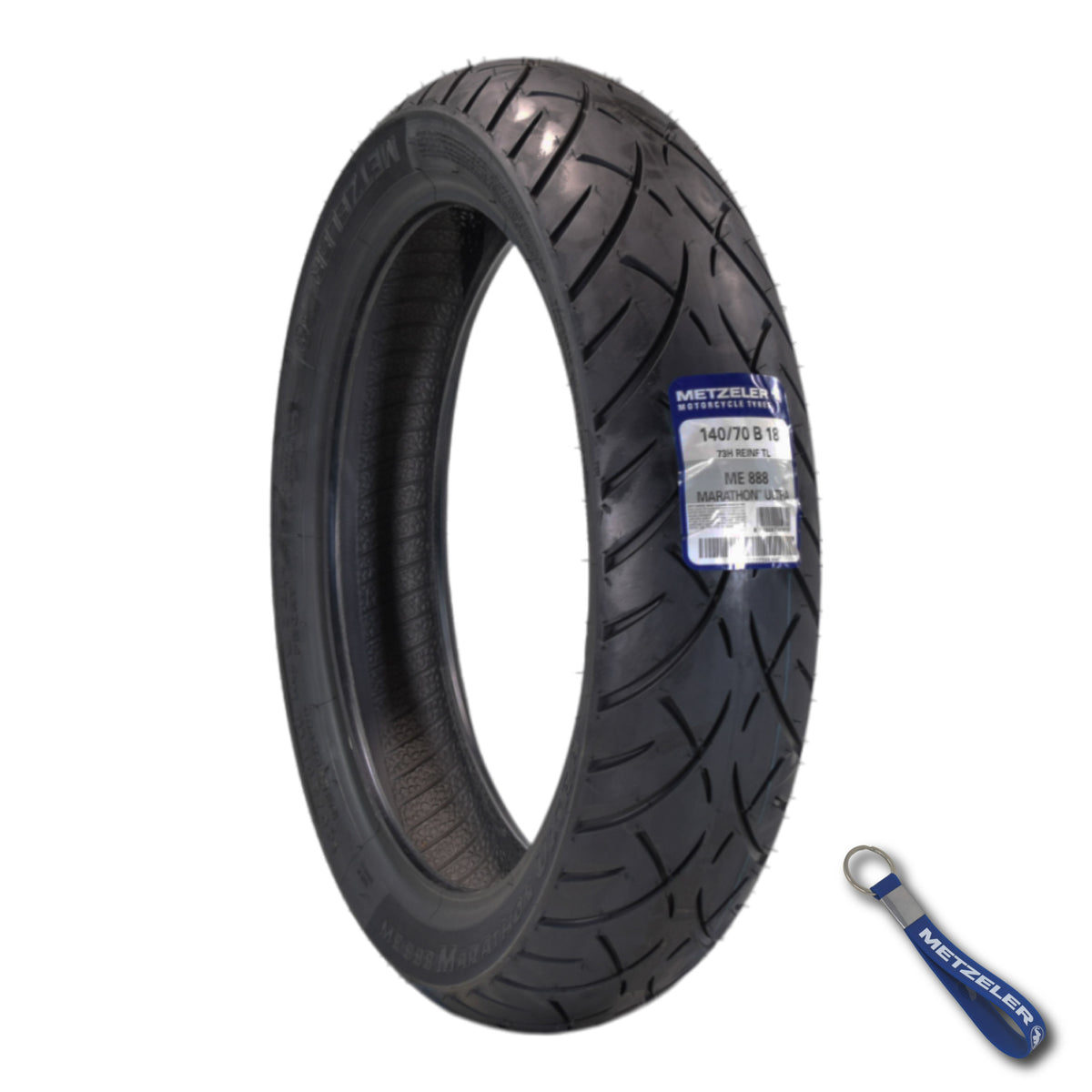 Metzeler ME 888 Marathon Ultra Front 140/70B18 REINF Motorcycle Tire w/ Keychain