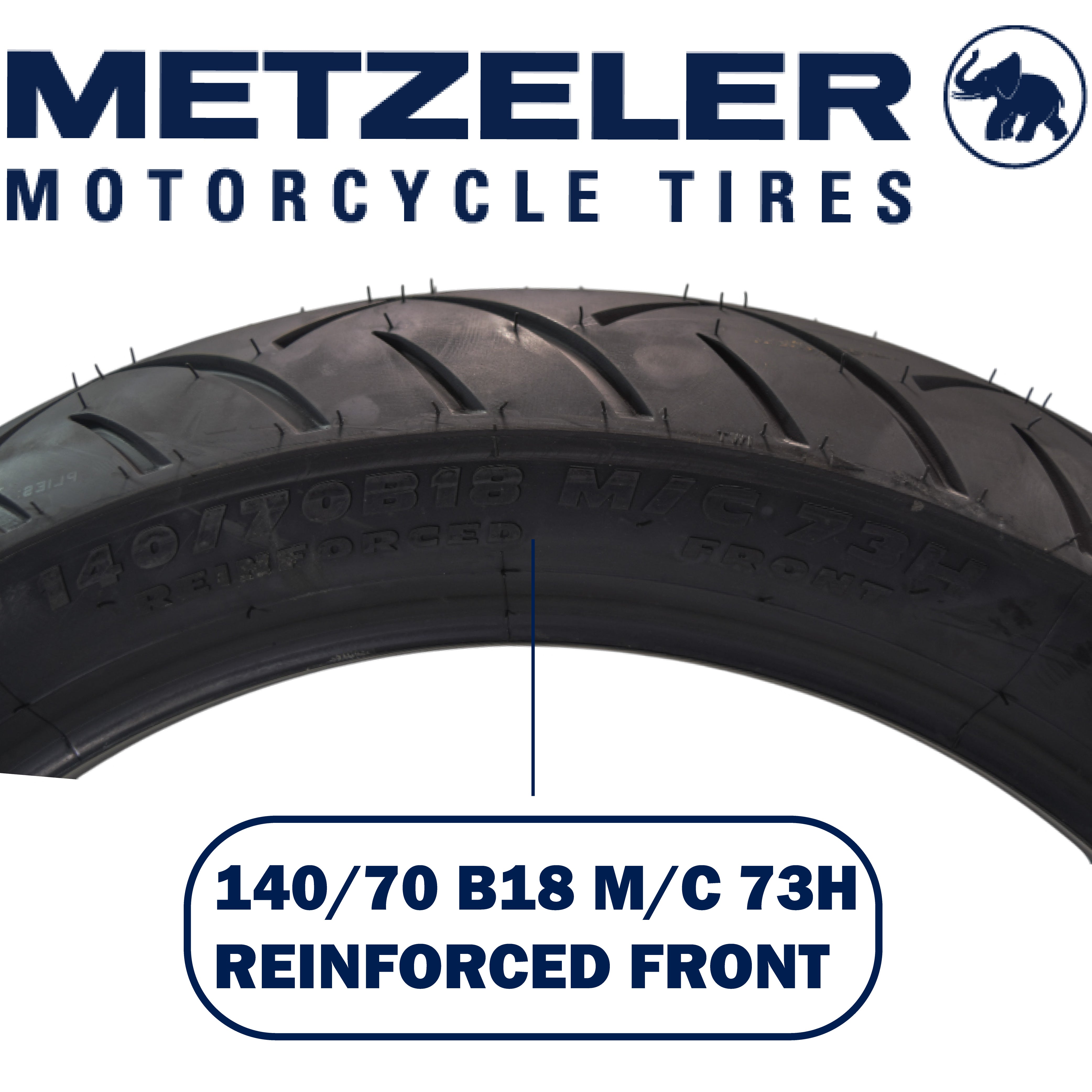 Metzeler ME 888 Marathon Ultra Front 140/70B18 REINF Motorcycle Tire w/ Keychain