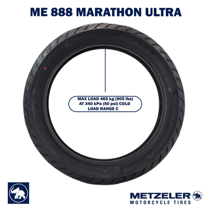 Metzeler ME 888 Marathon Ultra Front 140/70B18 REINF Motorcycle Tire w/ Keychain
