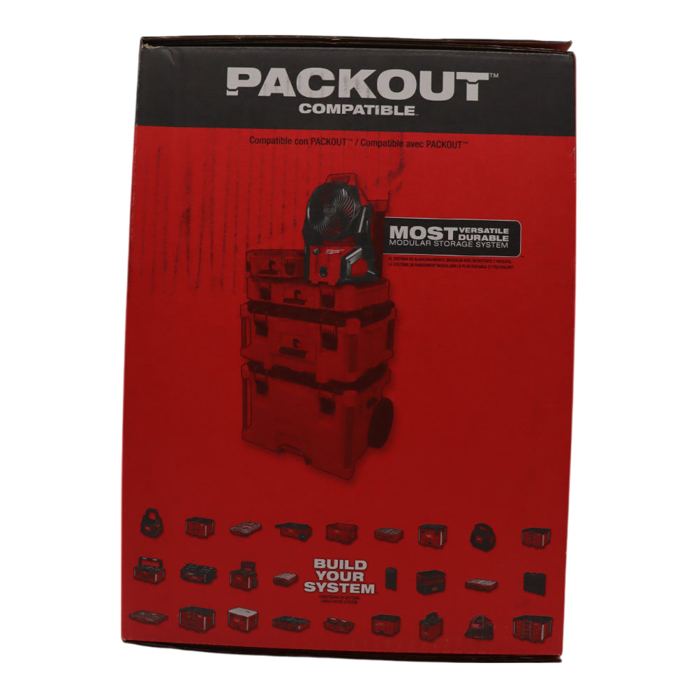 Milwaukee 0818-20 M18 18V Brushless PACKOUT Fan (Bare Tool)
