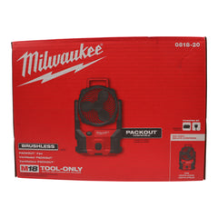 Milwaukee 0818-20 M18 18V Brushless PACKOUT Fan (Bare Tool)