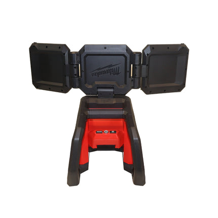 Milwaukee M18 ROVER Dual Power Triple-Panel Flood & Area Light, 4,500 Lumens TRUEVIEW™ High-Definition Output, Jobsite Portable Work Light with Hook/Magnet/Keyholes, Battery or AC Powered