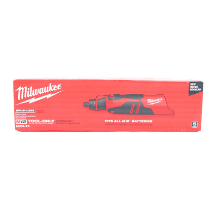 Milwaukee 2525-20 M12 12V Cordless Brushless Rotary Tool, 5,000-27,500 RPM, 1/8" Collet, LED Light, Bare Tool Only