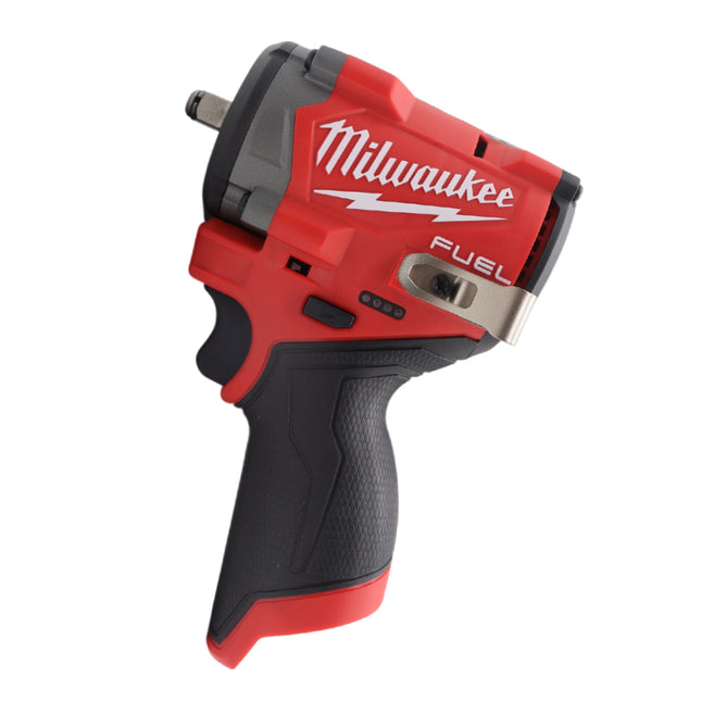 Milwaukee 2562-20 12V Cordless Stubby 3/8″ Impact Wrench – Up to 550 ft-lb Nut-Busting Torque, 0-3,000 RPM, 4-Mode Drive Control, Tri-LED Work Light, Friction-Ring Retention (Tool-Only)