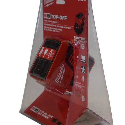 Milwaukee M18 TOP-OFF 175W Power Supply Inverter (Model 2846-20) – Portable 120V AC Outlet, 45W USB-C PD & USB-A 2.4A, Compatible with All M18 Batteries, Compact Job-site Power Station