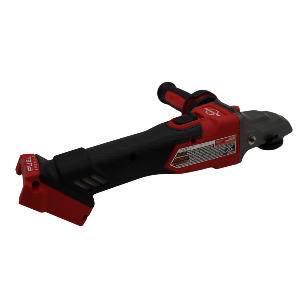 Milwaukee M18 FUEL 5 in. Flathead Braking Grinder, Slide Switch Lock-On