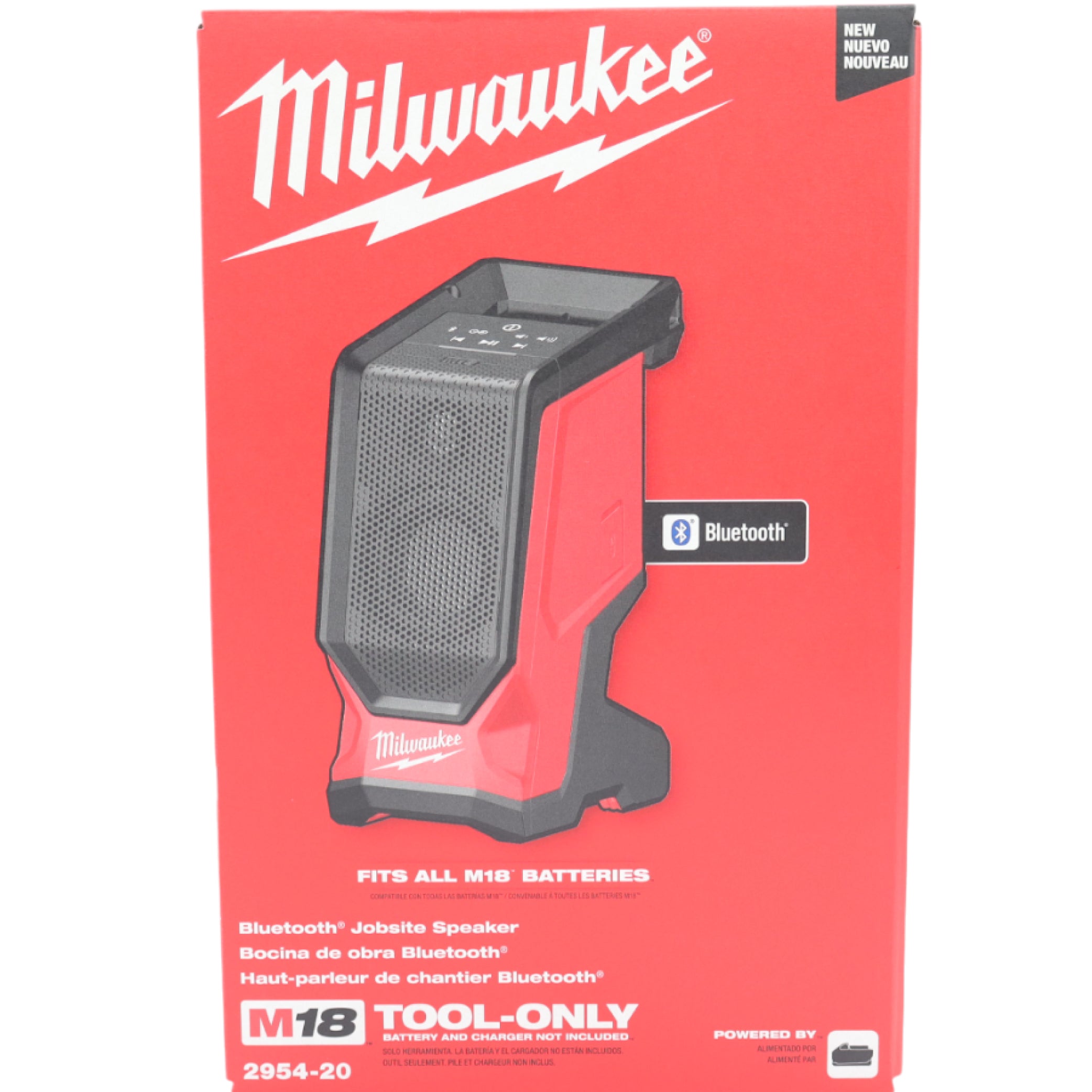 Milwaukee 2954-20 M18 18V Cordless - Bluetooth Jobsite Speaker - Bare Tool Only