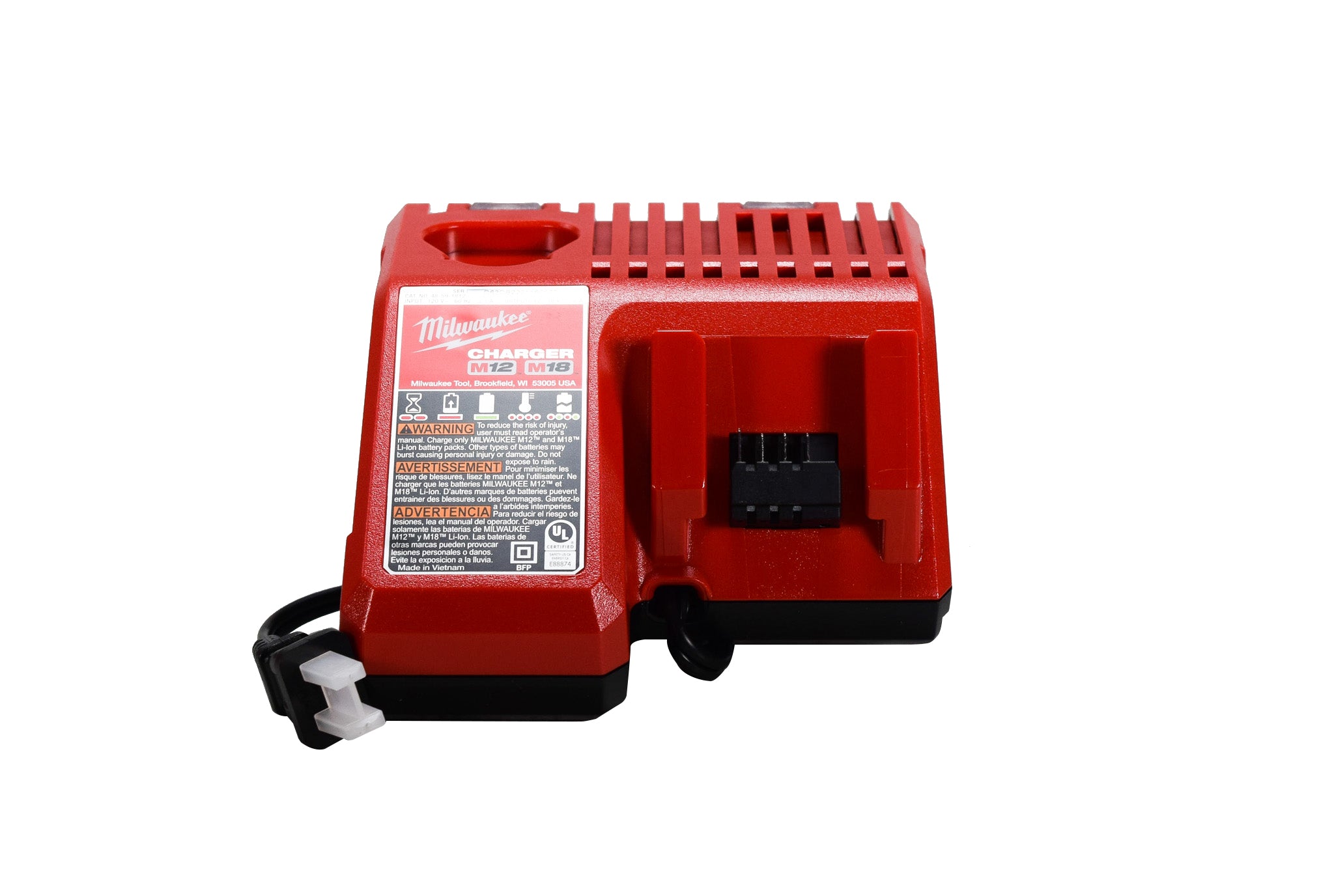 Milwaukee 2960-22R M18 FUEL 18V Lithium-Ion Brushless Cordless 3/8 in. Mid-Torque Impact Wrench with Friction Ring Kit, Resistant Batteries