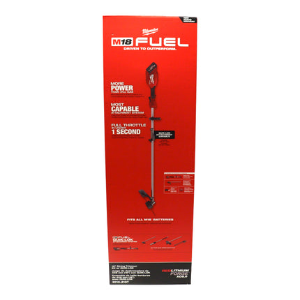 Milwaukee 3016-21ST M18 FUEL 18V Brushless Cordless String Trimmer Kit with QUIK-LOK Attachment System, FORGE XC8.0 Battery & Rapid Charger, 14 in. / 16 in. Cutting Swath