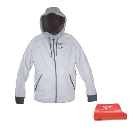 Milwaukee 306G-20 M12 Heated Hoodie - Gray (Hoodie Only) - X-Large