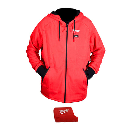 Milwaukee 306R-20XL M12 Lithium-Ion Red Heated Jacket Hoodie (X-Large)