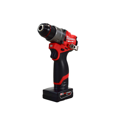 Milwaukee 3403-22 M12 FUEL 12V Brushless 1/2" Drill/Driver Kit – Compact Cordless Drill with POWERSTATE Motor, REDLINK PLUS Intelligence, 2 Batteries, Charger & Case