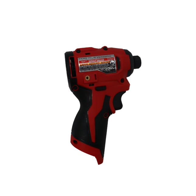Milwaukee M12 FUEL 12V Lithium-Ion Brushless Cordless 1/4" Hex Impact Driver w/ 1,100 in lbs Torque (Tool Only, Battery & Charger Not Included)
