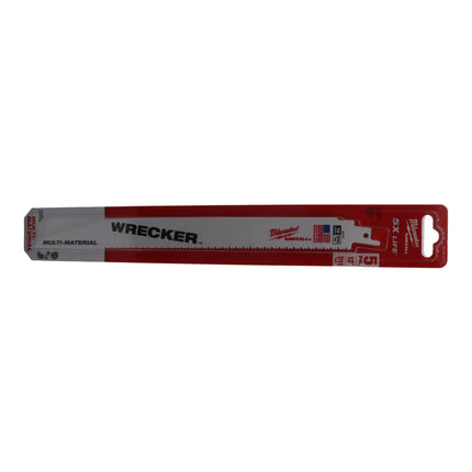 Milwaukee 48-00-5711 12 in. Wrecker Demolition Multi-Material Cutting Sawzall Reciprocating Saw Blades (5 Pack)
