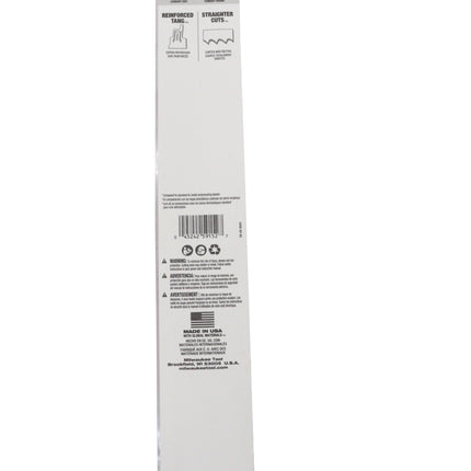 Milwaukee The Torch™ 12″ 18 TPI SAWZALL® Reciprocating Saw Blades – 5-Pack, Bi-Metal Construction with Tough Neck™ & Grid Iron™ Reinforced Design for Metal, Wood & Masonry Cutting