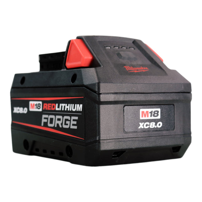 Milwaukee M18 REDLITHIUM FORGE XC8.0 18V High-Output Battery Pack — 8.0 Ah, COOL-CYCLE Active Cooling, 35-Minute Supercharge, REDLINK Intelligence, Durable, Long Life for 250+ M18 Tools