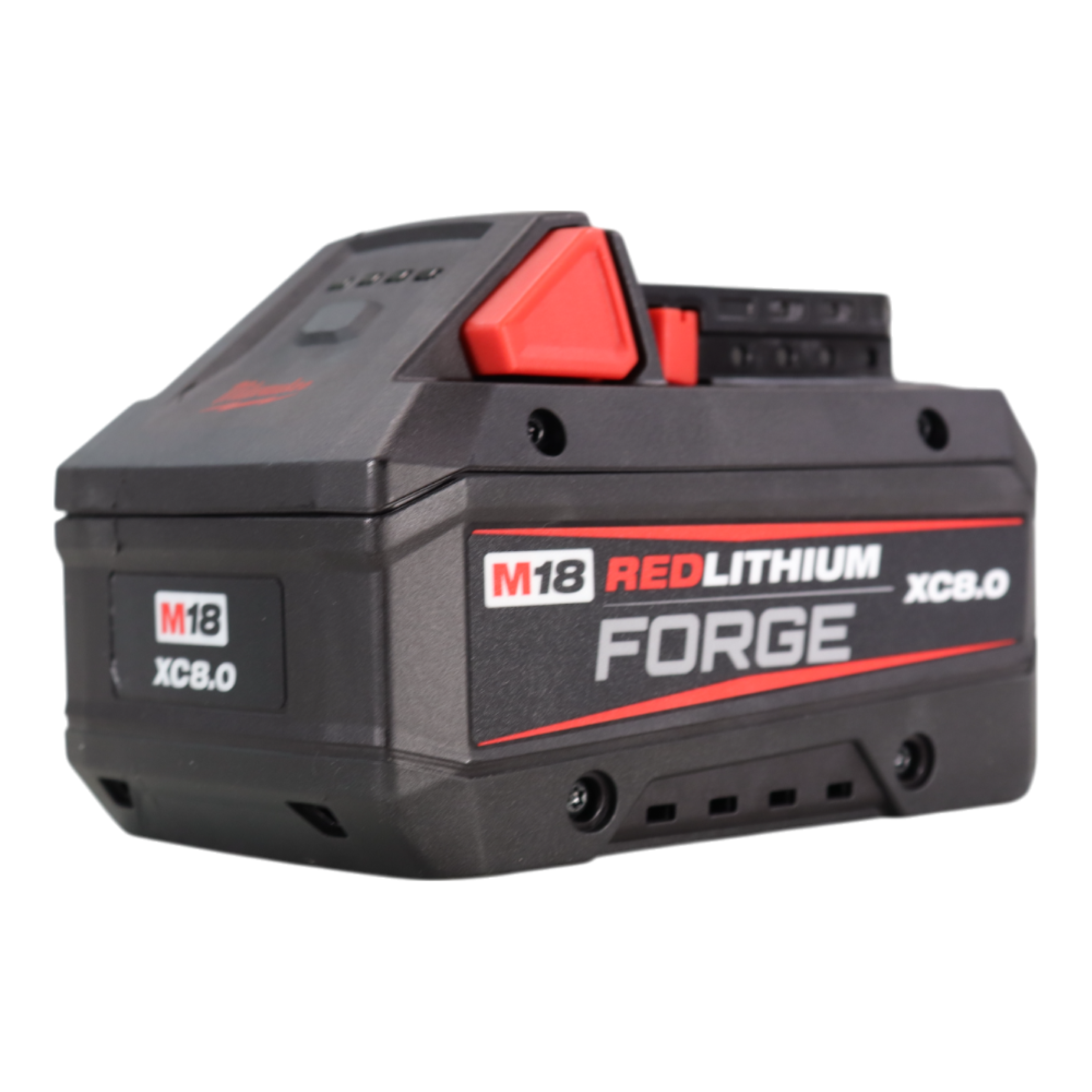 Milwaukee M18 REDLITHIUM FORGE XC8.0 18V High-Output Battery Pack — 8.0 Ah, COOL-CYCLE Active Cooling, 35-Minute Supercharge, REDLINK Intelligence, Durable, Long Life for 250+ M18 Tools