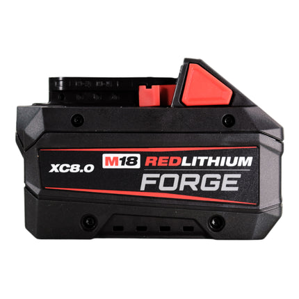 Milwaukee M18 REDLITHIUM FORGE XC8.0 18V High-Output Battery Pack — 8.0 Ah, COOL-CYCLE Active Cooling, 35-Minute Supercharge, REDLINK Intelligence, Durable, Long Life for 250+ M18 Tools