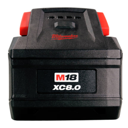 Milwaukee M18 REDLITHIUM FORGE XC8.0 18V High-Output Battery Pack — 8.0 Ah, COOL-CYCLE Active Cooling, 35-Minute Supercharge, REDLINK Intelligence, Durable, Long Life for 250+ M18 Tools