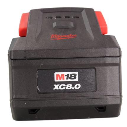 Milwaukee M18 REDLITHIUM FORGE XC8.0 18V High-Output Battery Pack — 8.0 Ah, COOL-CYCLE Active Cooling, 35-Minute Supercharge, REDLINK Intelligence, Durable, Long Life for 250+ M18 Tools
