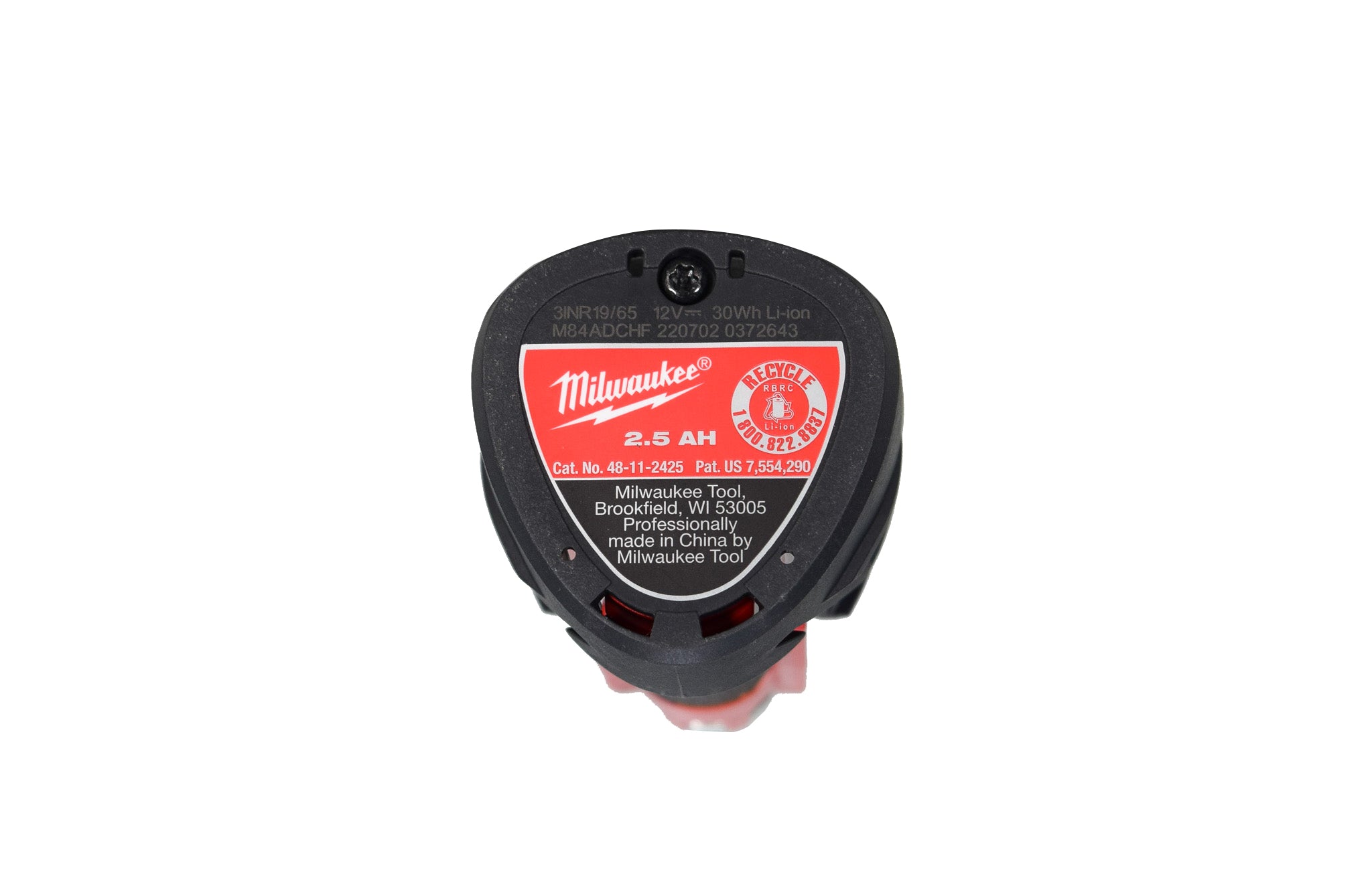 Milwaukee 48-11-2425 12V Lithium Ion Hight OutPut CP2.5Ah Battery Pack