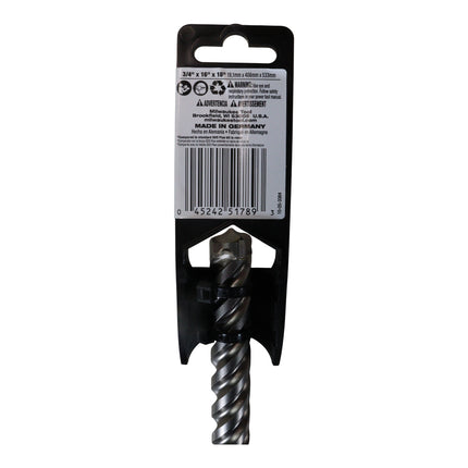 Milwaukee 48-20-8320 3/4 in. x 18 in. 4-Cutter SDS-PLUS Carbide Drill Bit