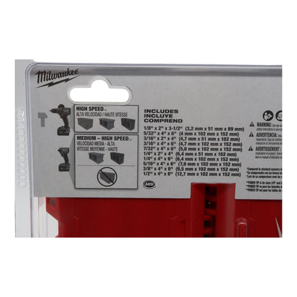 Milwaukee 48-20-9058 Shockwave Carbide Hammer Drill Bit Set. (10-Piece) - Robust carbide for up to 9x life in concrete