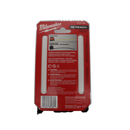Milwaukee 48-22-1235V 35 ft Tape Measure with Magnetic Hook, Nylon Blade Protection, High-Visibility Blade, Durable Rubber Overmold Housing