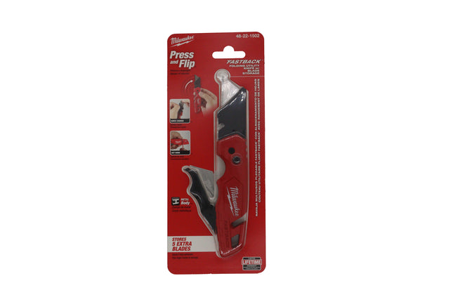 Milwaukee 48-22-1502 FASTBACK Folding Utility Knife & Blade Storage