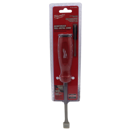 Milwaukee Demolition Driver – Heavy-Duty Industrial Hand Tool with Reinforced Full-Metal Core, Hammer-Ready Steel Strike Cap, Wrench-Ready Shank, Large Prying & Chiseling Tip,