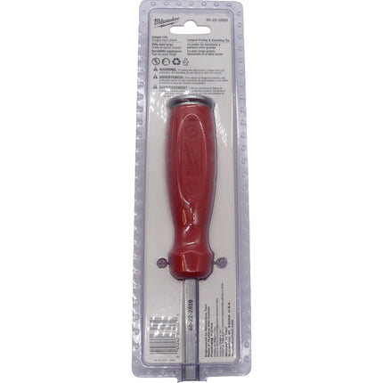 Milwaukee Demolition Driver – Heavy-Duty Industrial Hand Tool with Reinforced Full-Metal Core, Hammer-Ready Steel Strike Cap, Wrench-Ready Shank, Large Prying & Chiseling Tip,