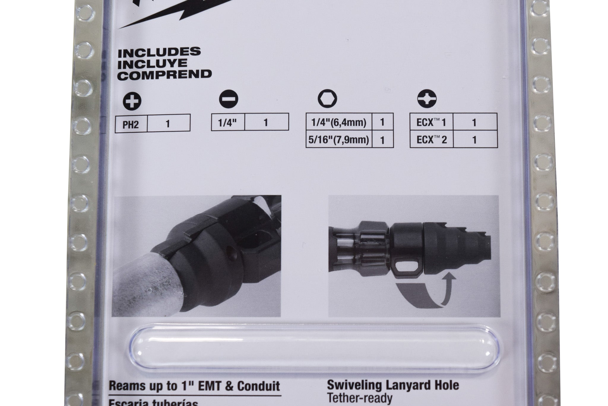 Milwaukee 48-22-2870 7in1 Conduit Reamer w/ ECX Bit