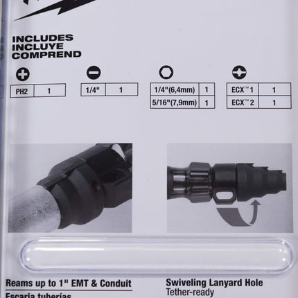 Milwaukee 48-22-2870 7in1 Conduit Reamer w/ ECX Bit