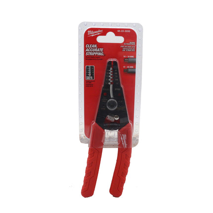 Milwaukee - Comfort Grip Wire Stripper & Cutter – Professional 10-18 AWG / 12-20 AWG Wire Stripping and Cutting Pliers with Curved Blade, Swing-Lock Design, Bolt Shears, High-Contrast Markings