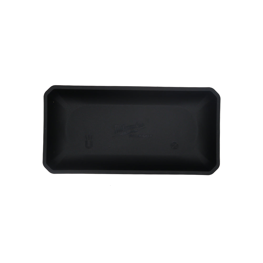 Milwaukee PACKOUT Large Magnetic Bin – Heavy-Duty Storage Container with Rare-Earth Magnets, Modular Tool Organization Accessory for Metal Surfaces, Impact-Resistant Construction