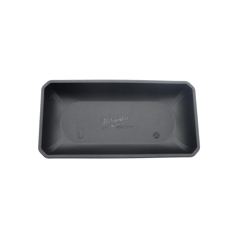 Milwaukee PACKOUT Large Magnetic Bin – Heavy-Duty Storage Container with Rare-Earth Magnets, Modular Tool Organization Accessory for Metal Surfaces, Impact-Resistant Construction