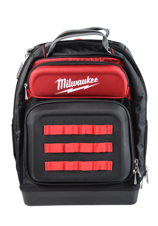 Milwaukee 48-22-8201 PACKOUT Jobsite Backpack – Modular Tool Storage Bag with Impact-Resistant Base, 48 Pockets & Laptop Sleeve