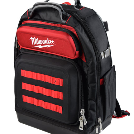 Milwaukee 48-22-8201 PACKOUT Jobsite Backpack – Modular Tool Storage Bag with Impact-Resistant Base, 48 Pockets & Laptop Sleeve