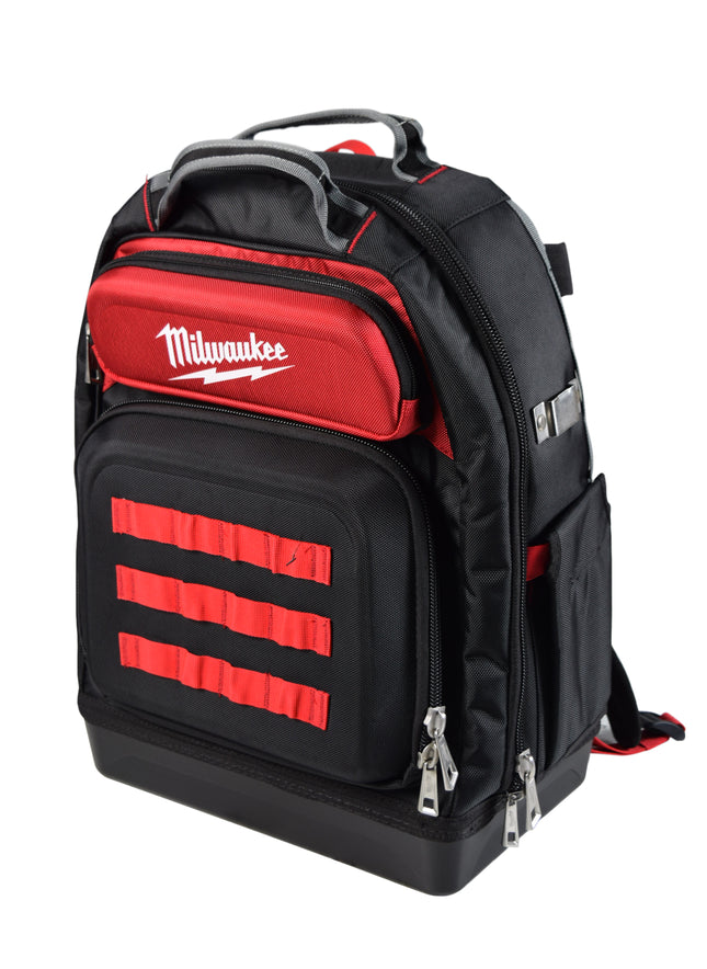 Milwaukee 48-22-8201 PACKOUT Jobsite Backpack – Modular Tool Storage Bag with Impact-Resistant Base, 48 Pockets & Laptop Sleeve