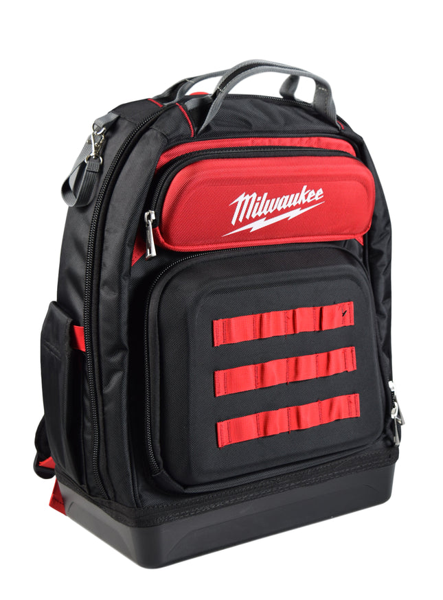Milwaukee 48-22-8201 PACKOUT Jobsite Backpack – Modular Tool Storage Bag with Impact-Resistant Base, 48 Pockets & Laptop Sleeve