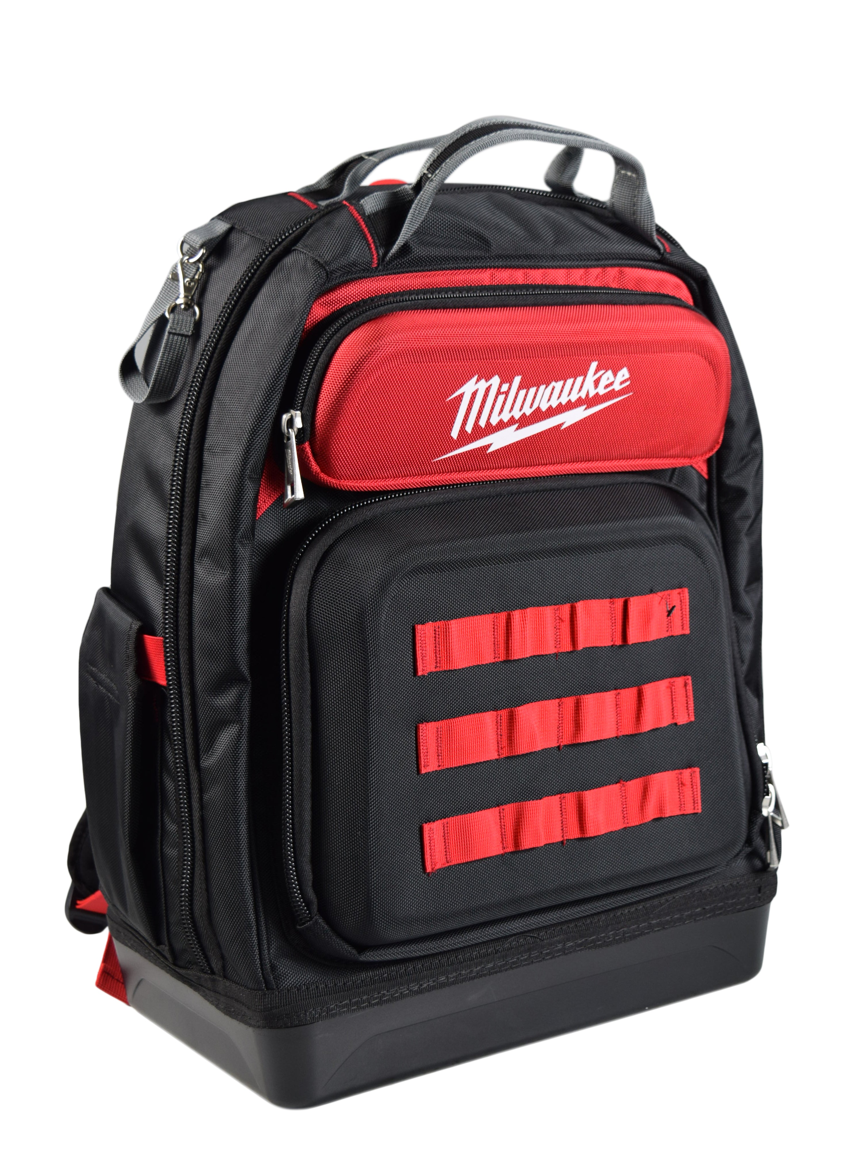 Milwaukee 48-22-8201 Ultimate Jobsite Backpack, 48 Pockets, Black/Red