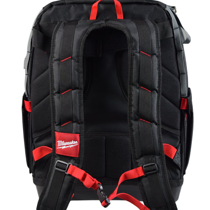 Milwaukee 48-22-8201 PACKOUT Jobsite Backpack – Modular Tool Storage Bag with Impact-Resistant Base, 48 Pockets & Laptop Sleeve